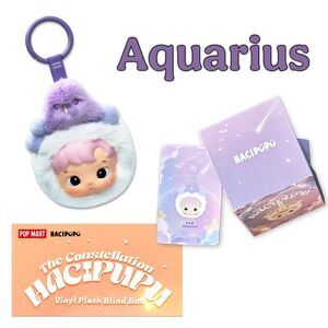 Pop Mart HaciPupu The Constellation Series Vinyl Plush Blind Box - Aquarius